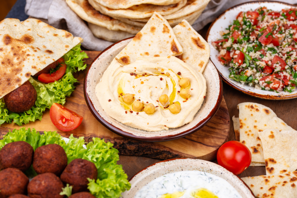 Table Spread Traditional Palestinian Foods