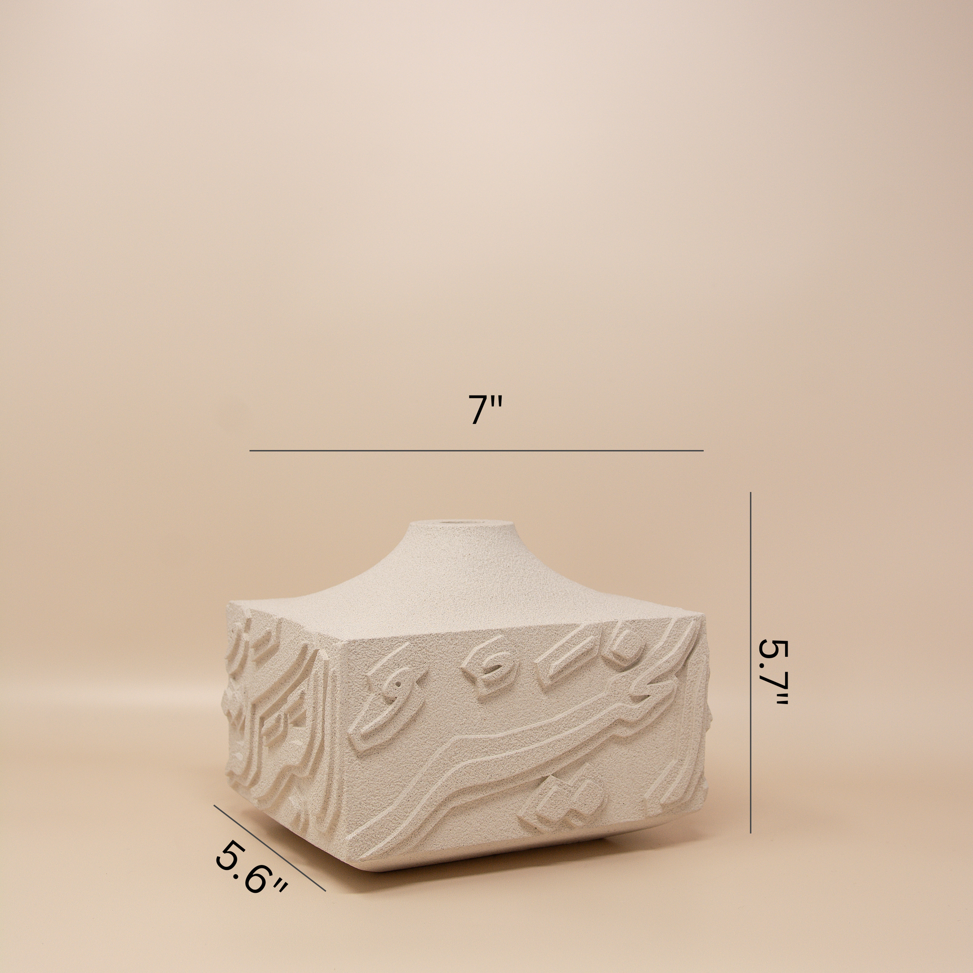 Artisan Handcrafted Calligraphy Base/Candle Holder