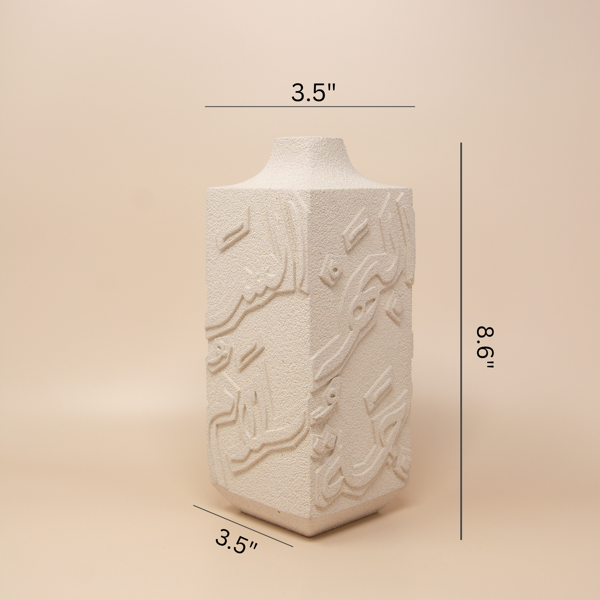 Artisan Handcrafted Calligraphy Vase