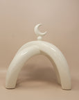 Crescent Knot Sculpture: Cream