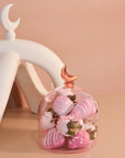 Glass Moon Dome Jar - Cotton Candy