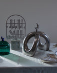 Crescent Knot Sculpture: Chrome