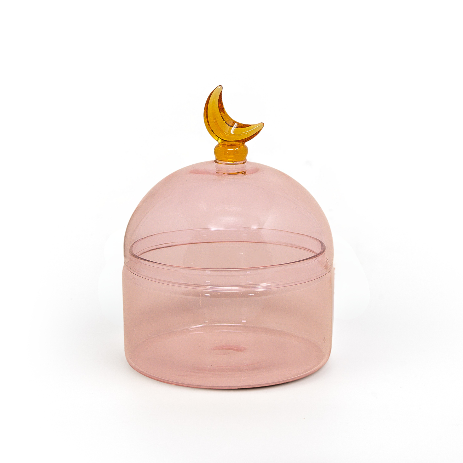 Glass Moon Dome Jar - Cotton Candy