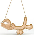"عيد" Eid Golden  Arabic Calligraphy Embroidery Ornament Backside