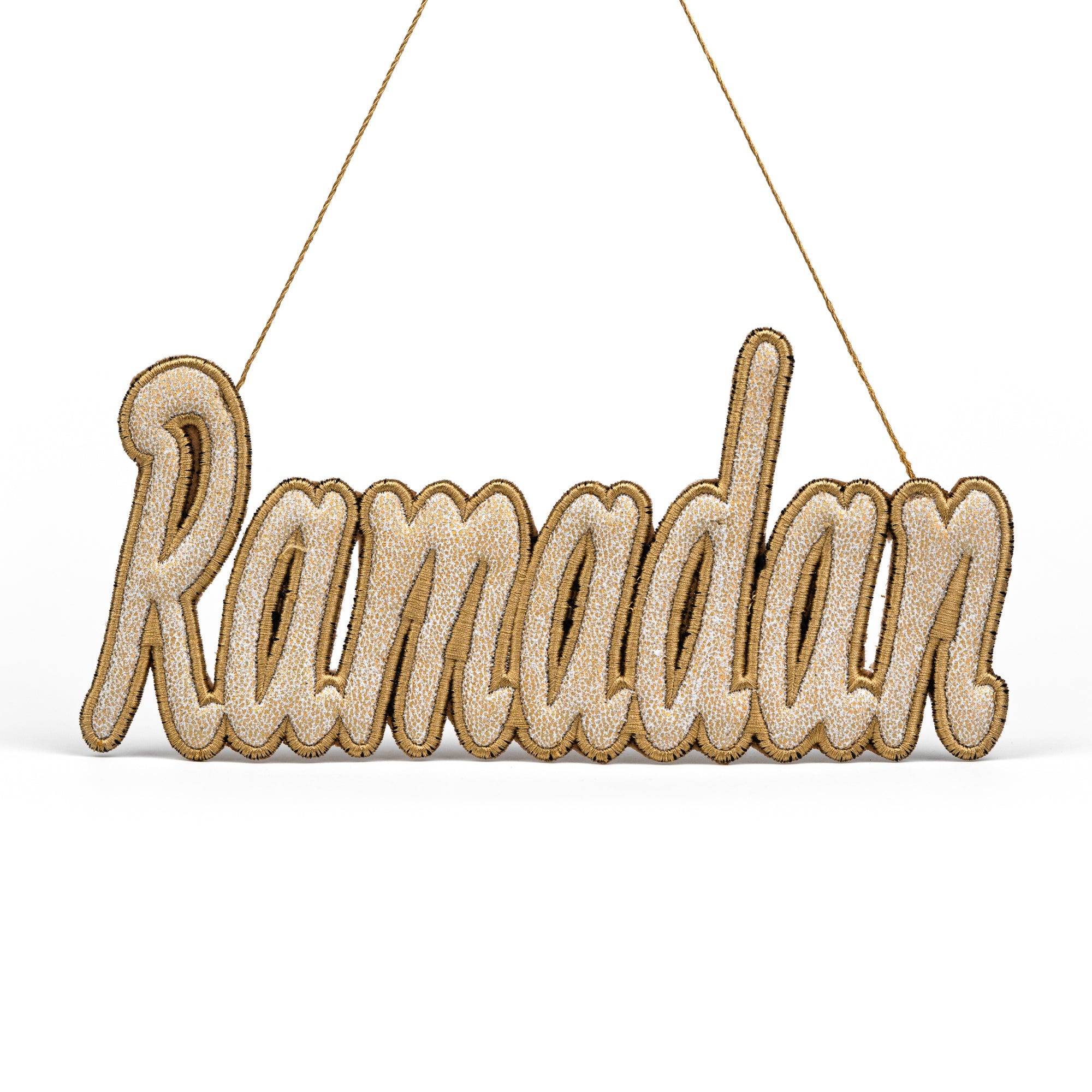 Ramadan Embroidery Ornament Golden Color