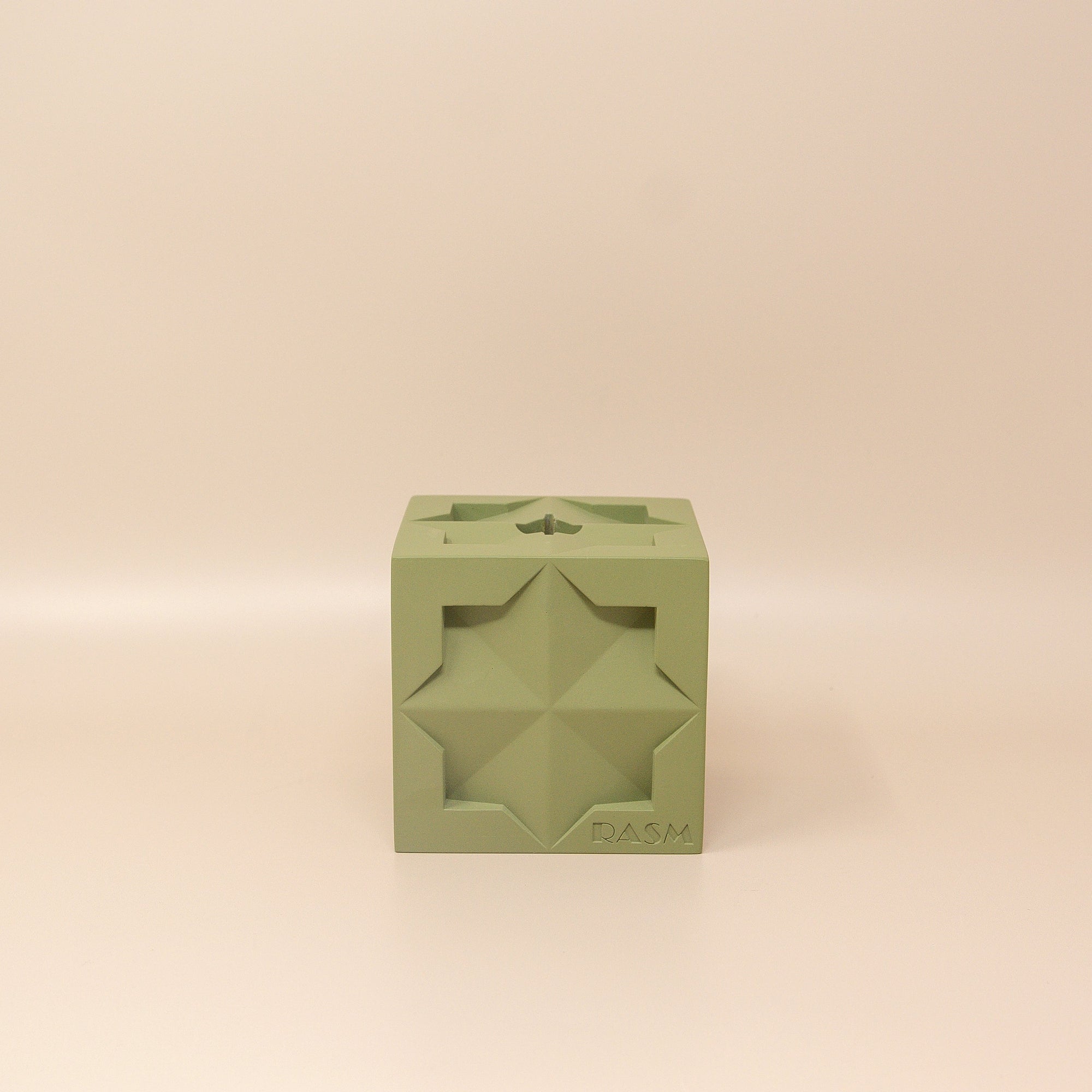 Islamic Geometric Base/Candle Holder - Cube