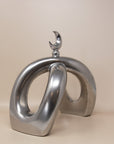 Crescent Knot Sculpture: Chrome