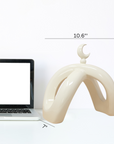 Crescent Knot Sculpture: Cream