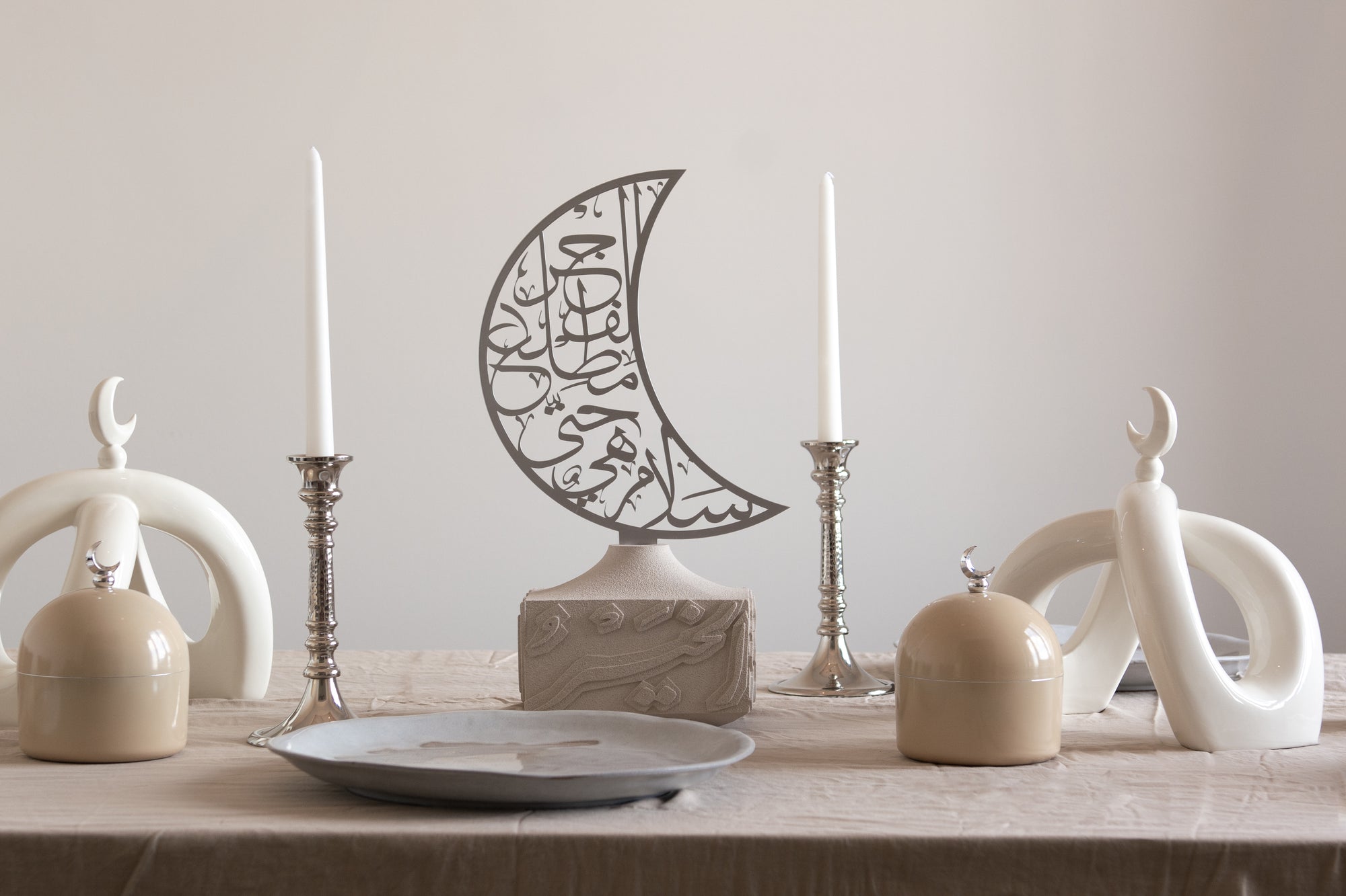Artisan Handcrafted Calligraphy Base/Candle Holder