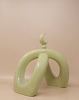 Crescent Knot Sculpture: Pistachio