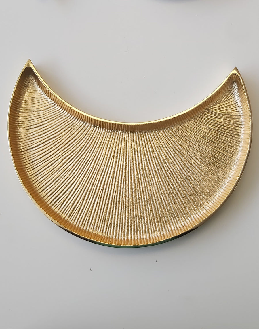 Large size Golden Color Textured moonlight platter by RASM