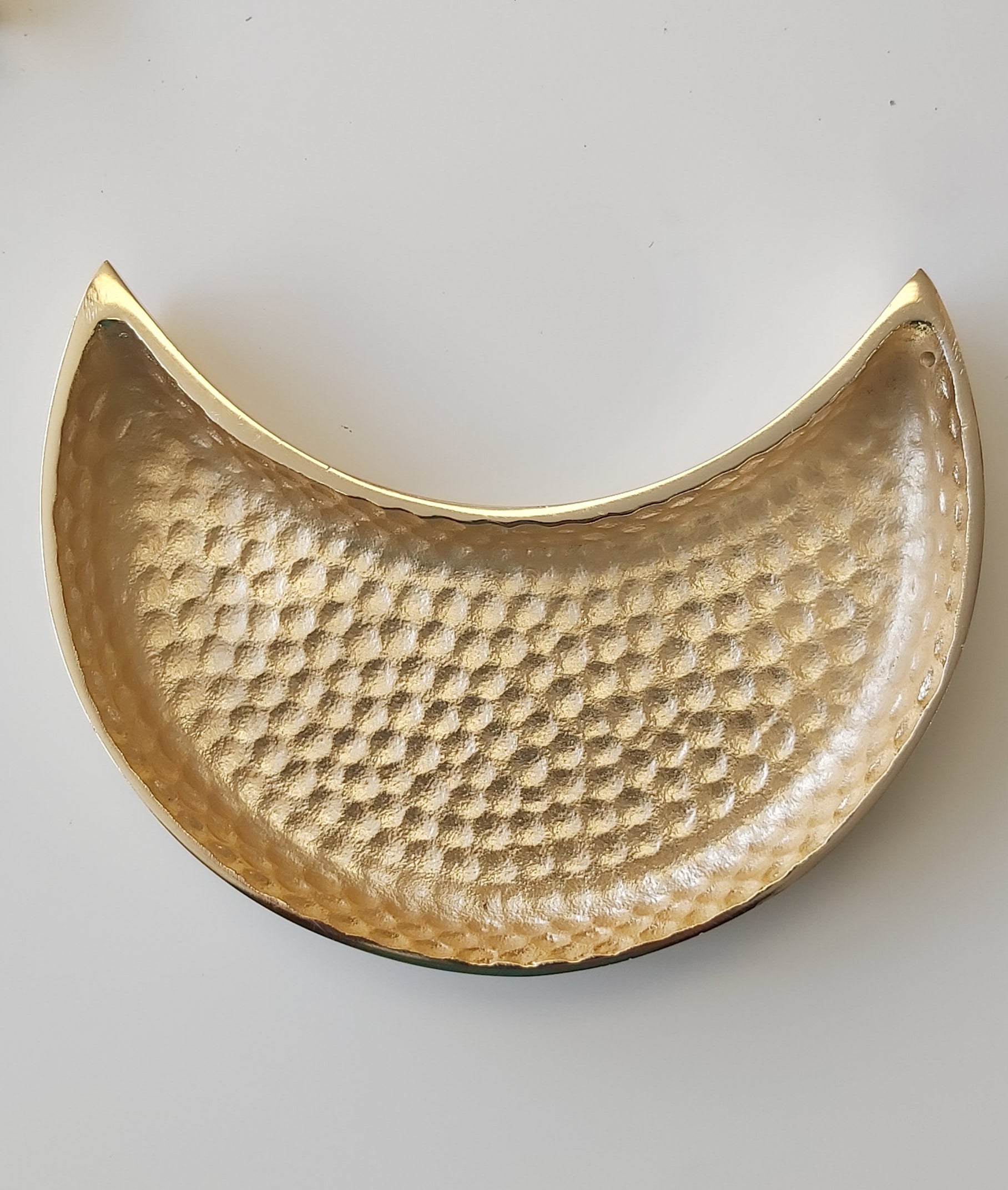 Small size Golden Color Textured moonlight platter by RASM
