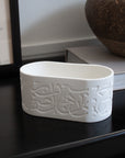 Arabic calligraphy engraved bowl presenting a message of Blessings, Love, and Wellness used to décor Islamic home