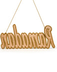 Ramadan Embroidery Ornament Golden Color  Backside
